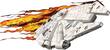 Star Wars - Millennium Falcon 3D Wall Light - Larger Front