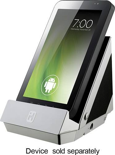 Angle Standard. iHome - Portable Stereo Speaker for Most Tablets and Mobile Phones - Silver.