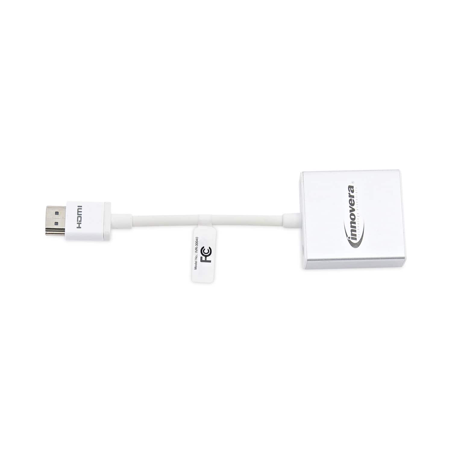 Innovera - Hdmi To Svga Adapter, 6", White