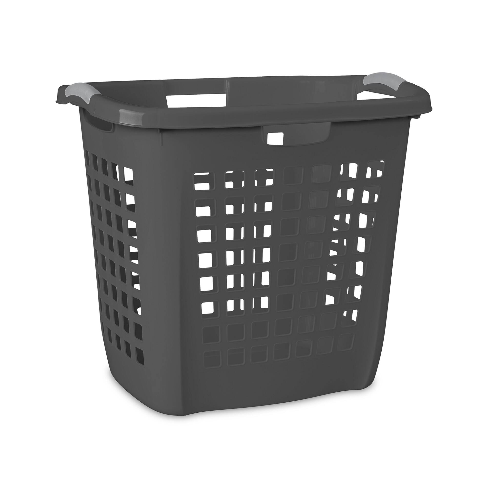 Alt View 4. Sterilite - Sterilite Ultra Easy Carry Laundry Basket, 2.1 Bushel with Handles, Grey, 4 Pack - Gray.