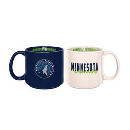 Logo Brands - Minnesota Timberwolves 2-Pack 15oz. Stackable Mug Set - Multicolor
