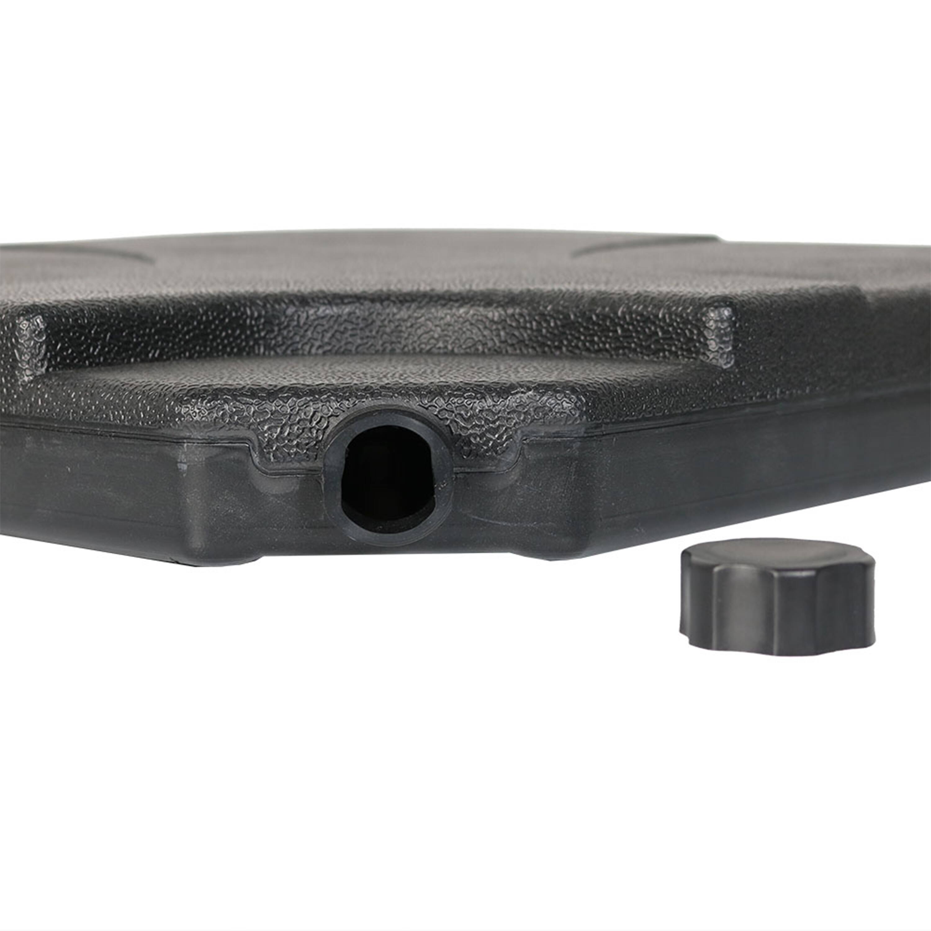 Alt View 7. Sunnydaze - Sand or Water Square Cantilever Offset Patio Umbrella Base Plates - Black.