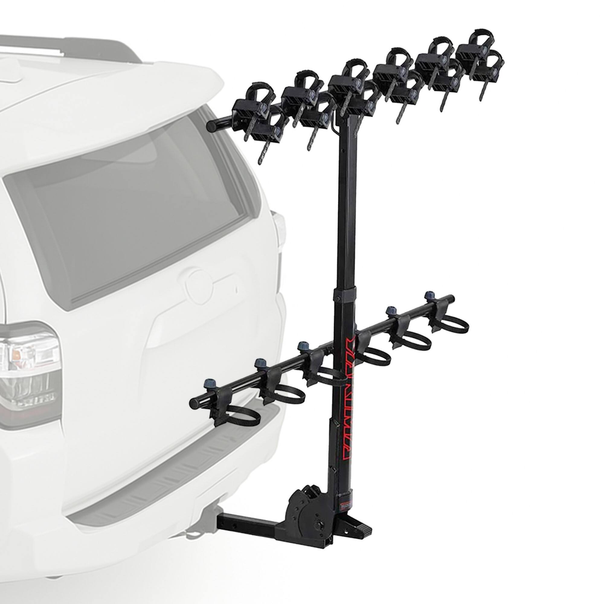Alt View 1. Yakima - Yakima HangTight 6 Vertical Hanging Hitch Bike Rack for 2 Inch Hitch Receivers - Black.