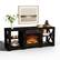 Front. Winado - 59" Electric Fireplace TV Stand with Remoted 18" Fireplace Storage Cabinet Shelves for TVs Up to 65 inch - Dark Rustic Oak.