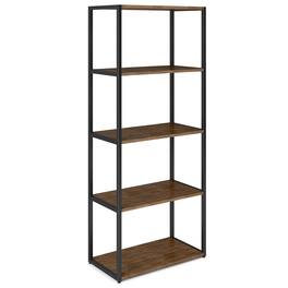 Simpli Home - Ralston SOLID ACACIA WOOD 72 inch x 30 inch Modern Industrial Bookcase - Rustic Natural Aged Brown