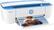 Angle. HP - DeskJet 3755 Wireless All-in-One Instant Ink Ready Inkjet Printer - Blue.