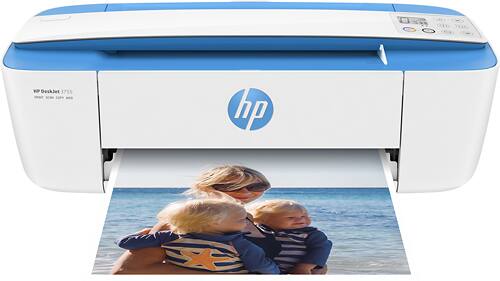 HP - DeskJet 3755 Wireless All-in-One Instant Ink Ready Printer - Larger Front