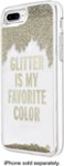 Front. kate spade new york - Clear Liquid Glitter Case for Apple® iPhone® 7 Plus - Gold/Glitter is My Favorite Color.