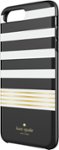 Front Zoom. kate spade new york - Protective Hardshell Case for Apple® iPhone® 7 Plus - White/Gold foil/Stripe 2 black.