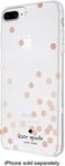 Front Zoom. kate spade new york - Protective Hardshell Case for Apple® iPhone® 7 Plus - Clear/Confetti dot rose gold foil.