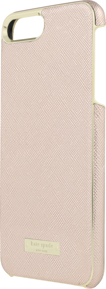 Best Buy: kate spade new york Wrap Case for Apple® iPhone® 8 Plus Saffiano  Rose Gold/Gold Logo Plate KSIPH-049-RGLD