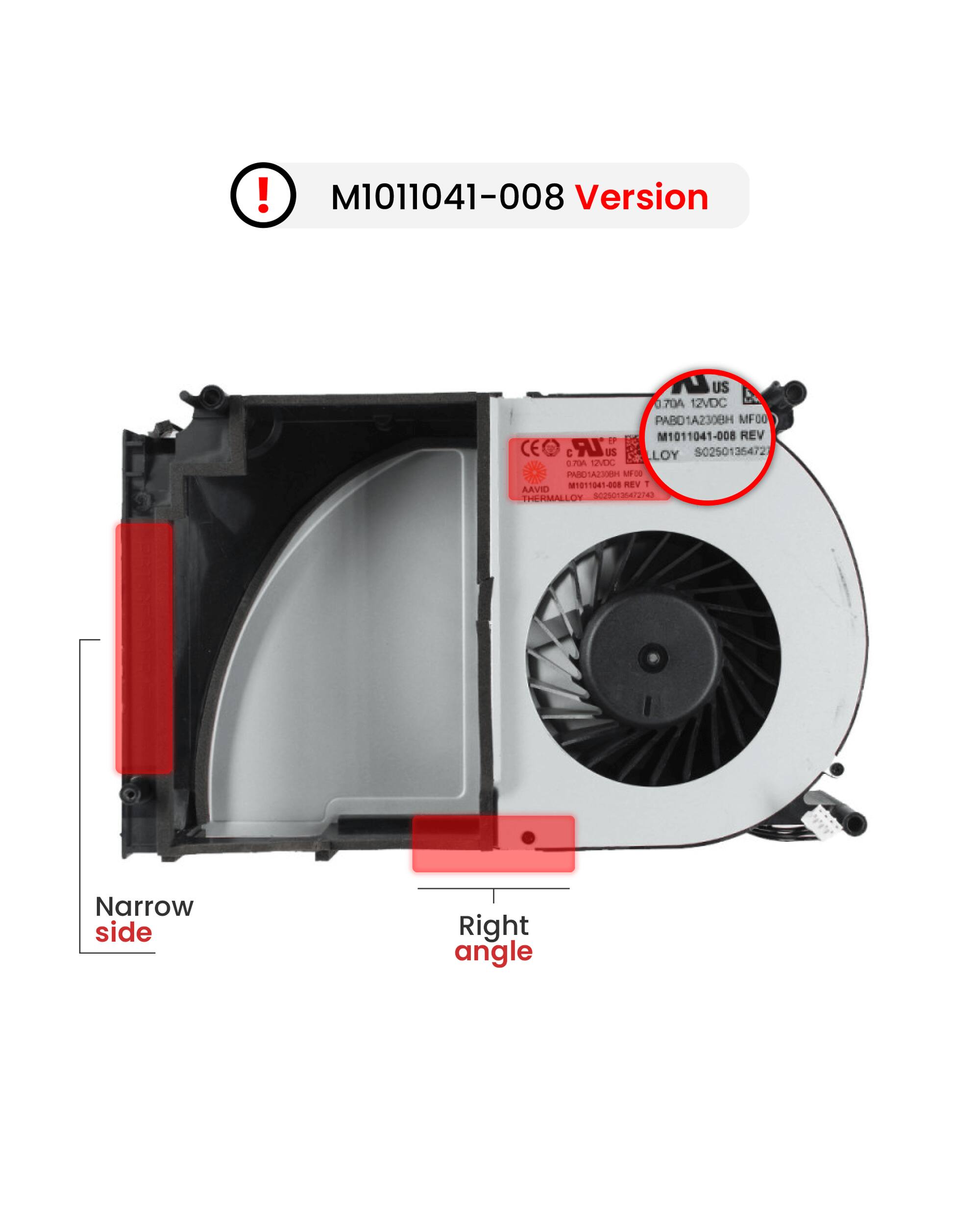 M1011041-008 Version US 0.7DA 12VDC PABO1A2308H MF00 - M1011041-008 REV CE C LR us LOY SC250135472 .TA UMDC RTZIO 00 81011041-008 REY 1 AAVID THERMALLOY 0200130472745 Narrow side Right angle

M1011041-008 Version

PABO1A2308H MF00 M1011041-008 REV LOY SC250135472

CE 0.7DA 12VDC

AAVID THERMALLOY

Narrow side

Right angle