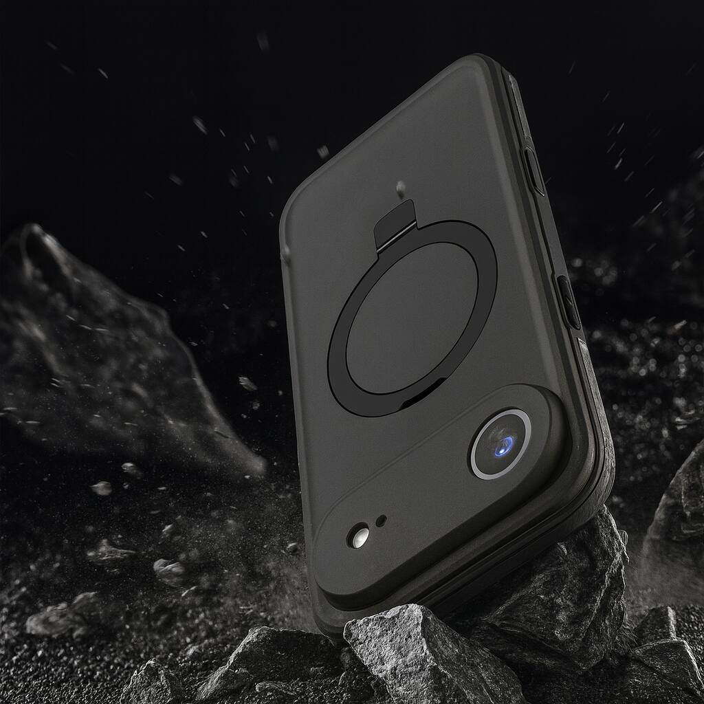 Alt View 4. SaharaCase - Apple Phone Air Waterproof Case | Compatible with Magsafe | Shock Absorbing Corners | Oasis Series - Black.