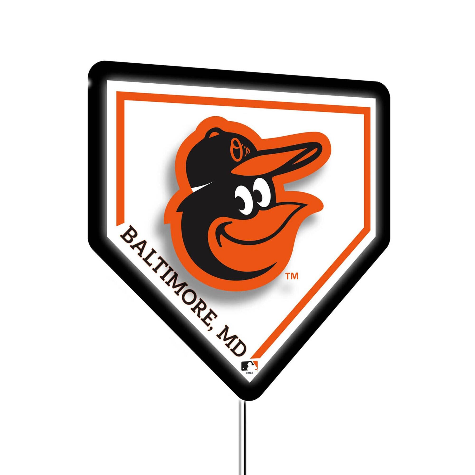 Alt View 1. Evergreen Enterprises - Baltimore Orioles LED Wall Home Plate - Multicolor.