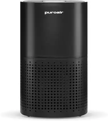 Front. PuroAir - PuroAir 240 HEPA Air Purifier for Bedroom - Covers Up To 1,000 Sq Ft - Black.
