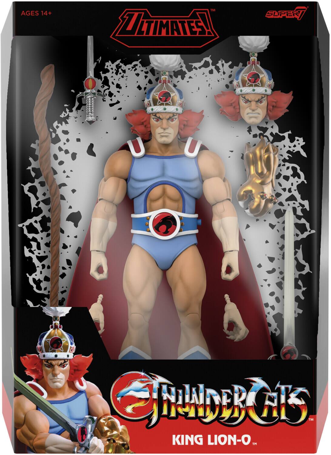 AGES 14+  
ULTIMATES!  
SUPER 7  
THUNDERCATS  
KING LION-O