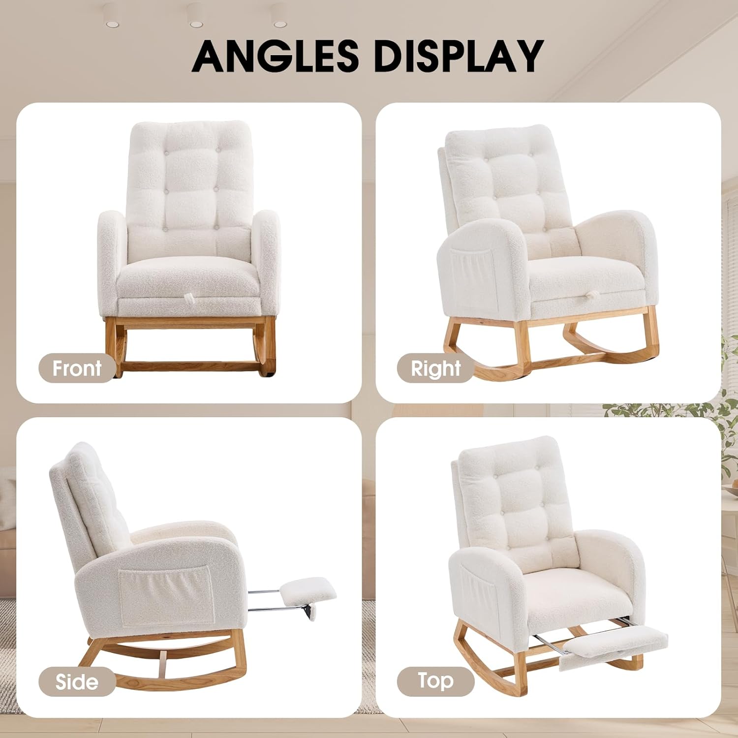 ANGLES DISPLAY

Front  
Right  
Side  
Top