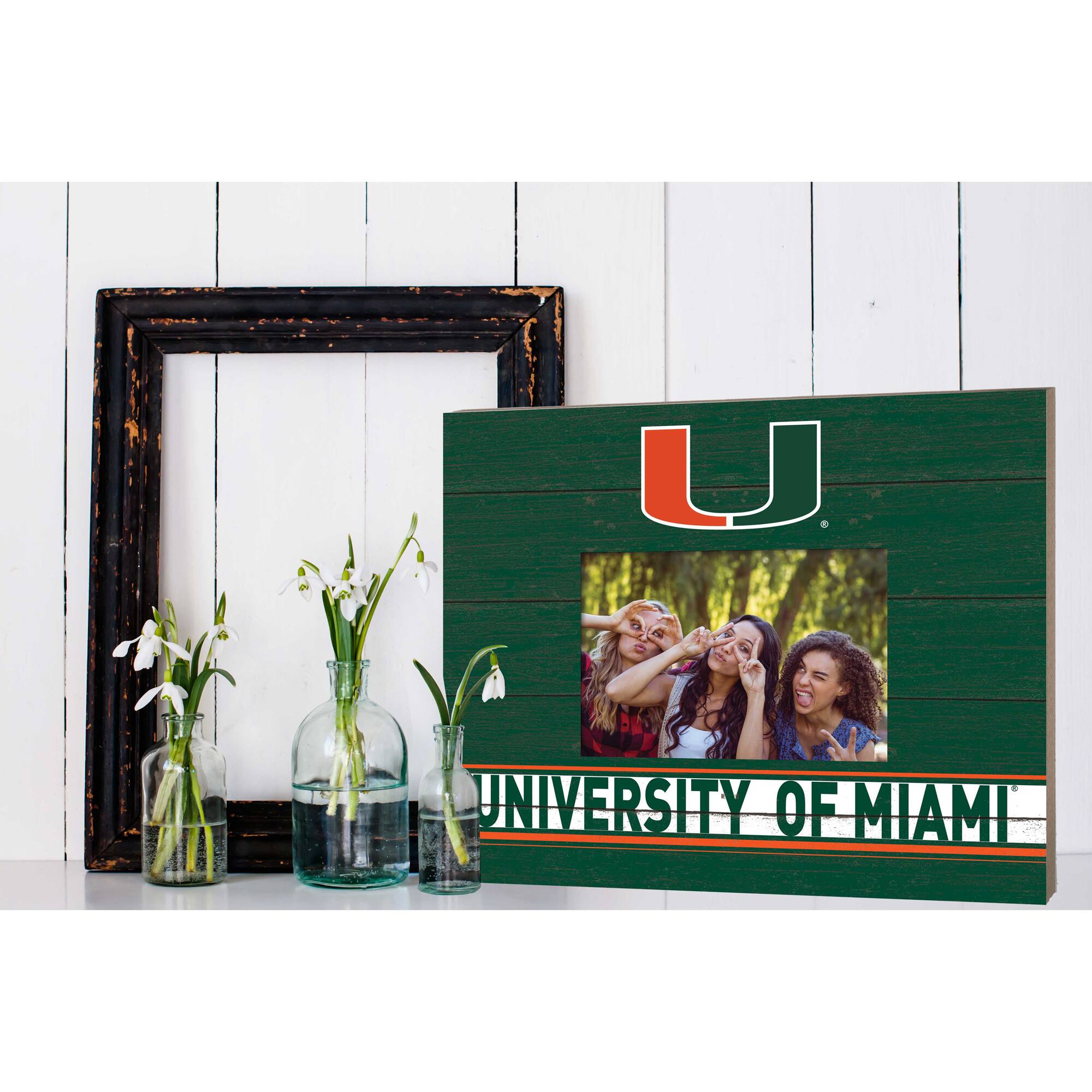 Jardine Miami Hurricanes 11'' x 13'' Team Spirit Picture Frame Green ...