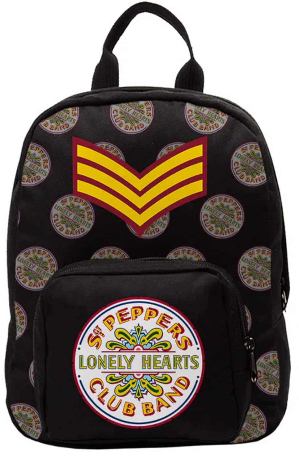PopMarket - The Beatles - Rocksax - The Beatles - Sgt Peppers Logo - Mini Backpack (Black) - Multicolor