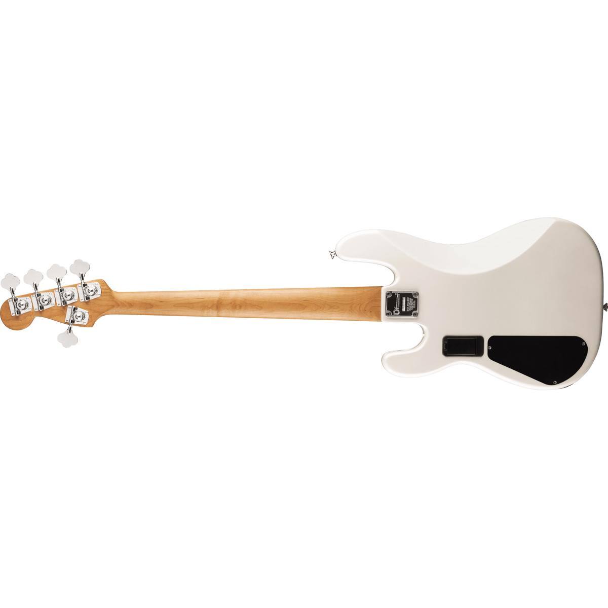 Alt View 2. Charvel - Charvel Pro-Mod San Dimas Bass PJ V 5-String Bass Guitar, Platinum Pearl.