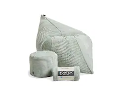Lovesac - Pillowsac Bundle - Sea Mist Channeled Phur - Front_Zoom