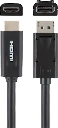 Belkin - Video Cable Adapter - DisplayPort Male Digital Audio/Video, HDMI Male Digital Audio/Video - 6ft - Black