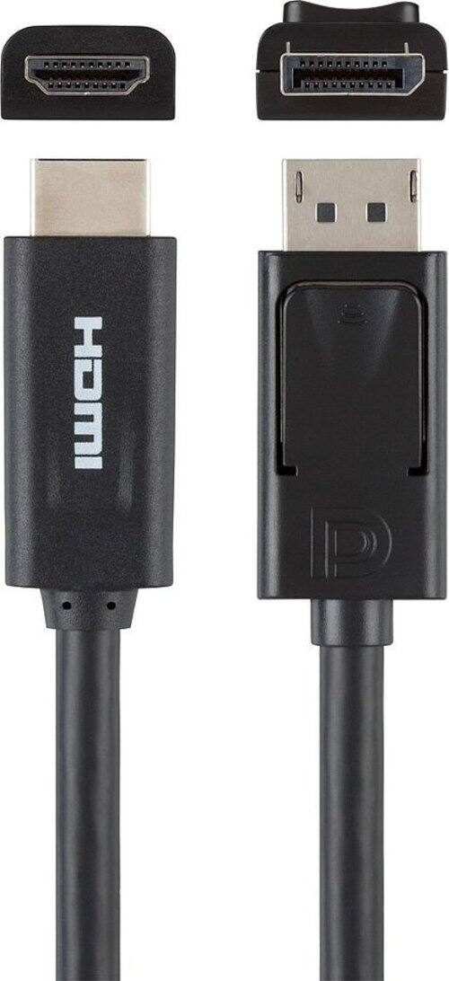 Front. Belkin - Video Cable Adapter - DisplayPort Male Digital Audio/Video, HDMI Male Digital Audio/Video - 6ft - Black.