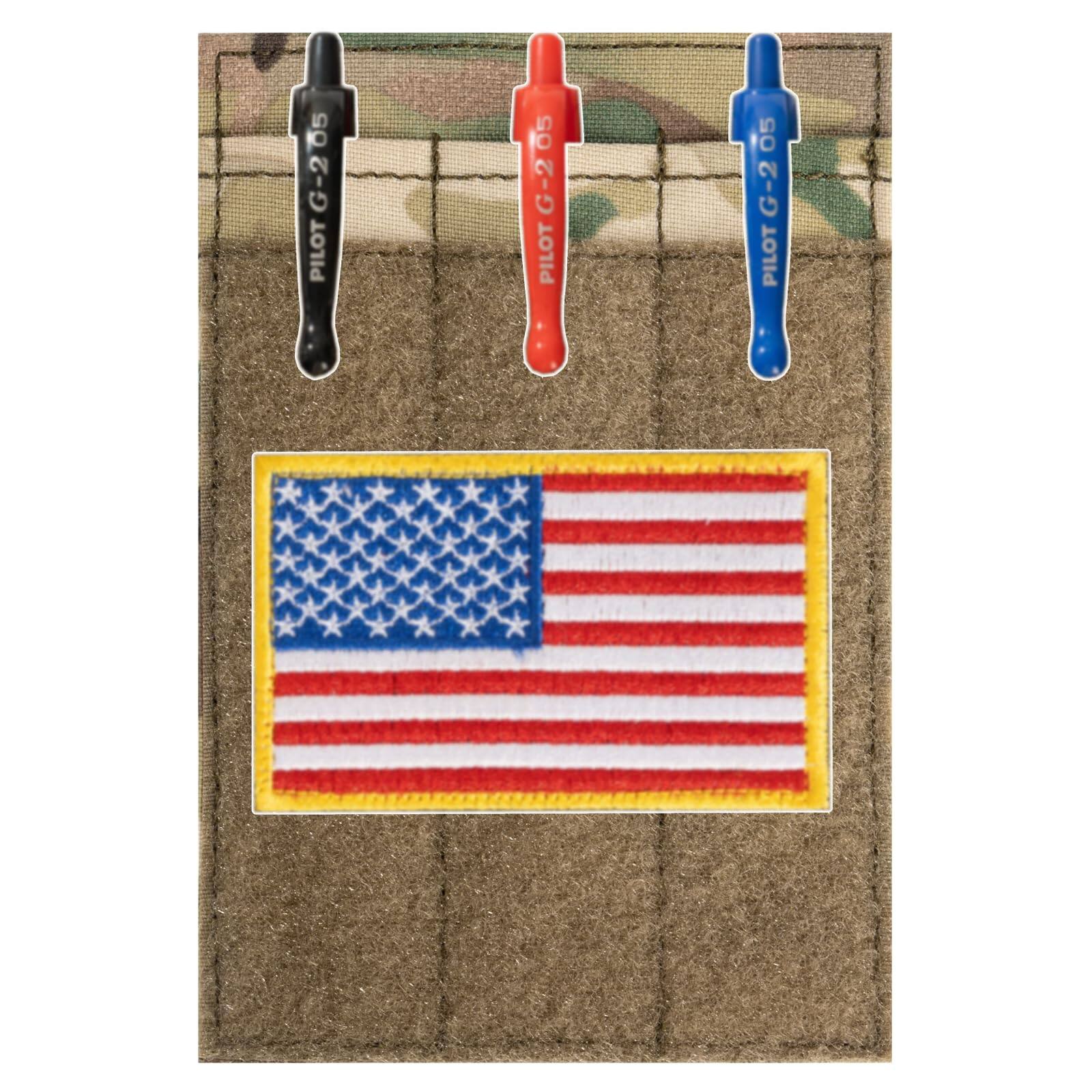 Vulpecula Spade - Tactical Pen Holder, Patch Holder for Army and Air Force OCP Uniforms, OCP Hook and Loop Pencil Holder, Army OCP Uniform