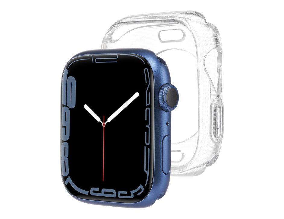 Angle. Case-Mate - Case Mate Watch Bumper for Apple Watch Series 7 - Clear.