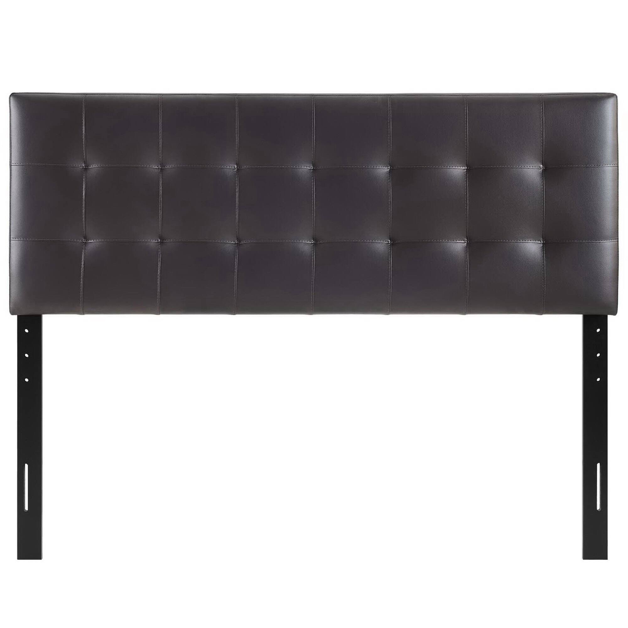 Angle. Modway - Lily Upholstered Vinyl Full Headboard by Modway - Brown.