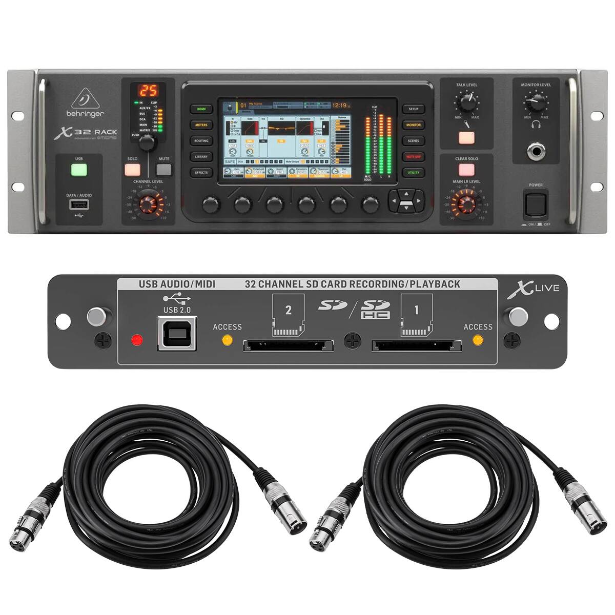 Behringer X32 RACK - 32 Channel SD Card Recording/Playback x Live USB 2.0 - USB Audio/MIDI