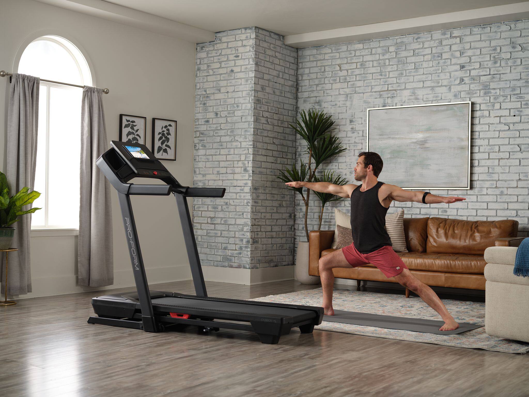 Alt View 4. ProForm - ProForm Carbon TLS Treadmill for At-Home Walking, Running and Incline Workouts - Black.