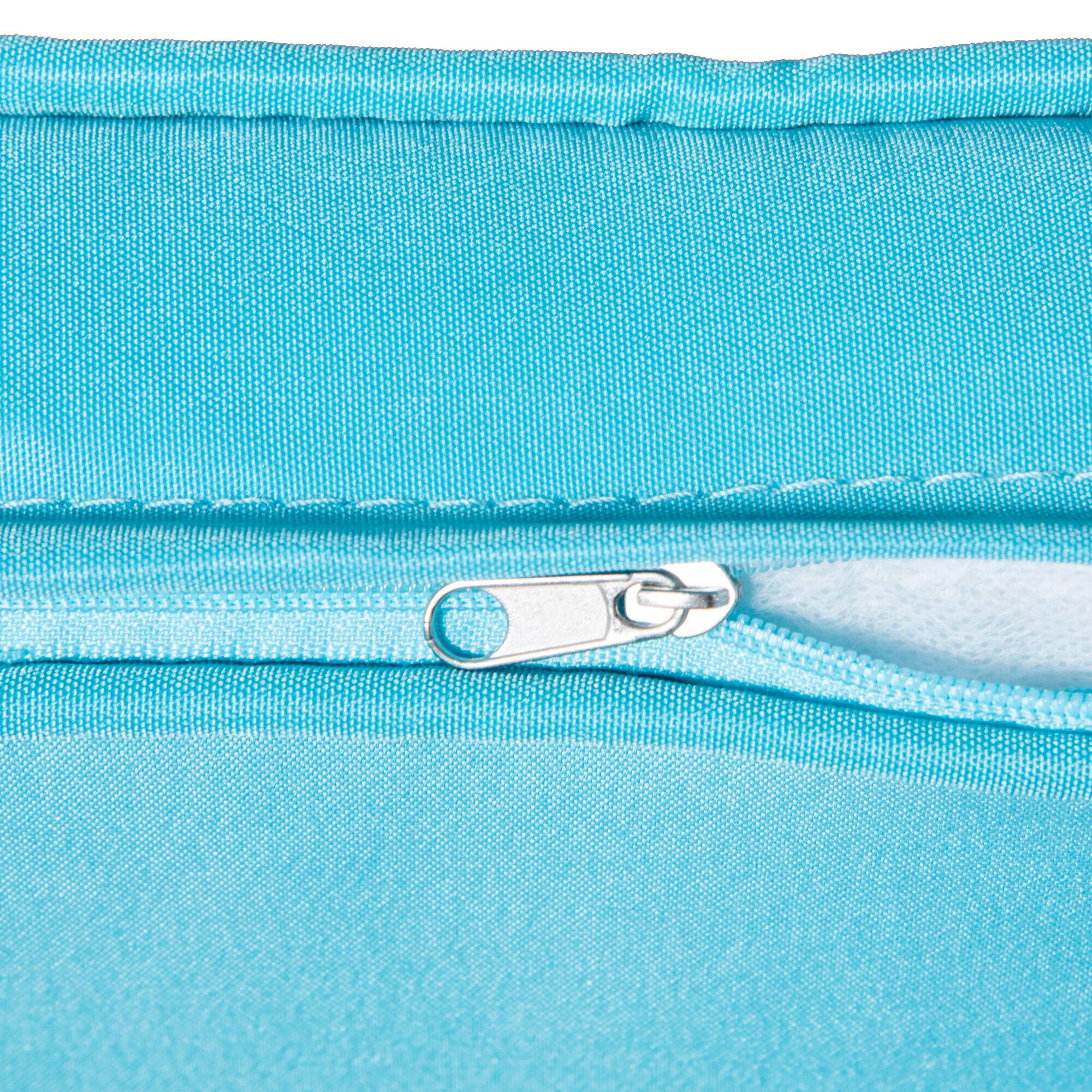 Alt View 7. Outsunny - 2 Person Wicker Hanging Swing Bench, Front Porch Swing Outdoor Chair with Cushions 550 lbs. Weight Capacity - Sky Blue.