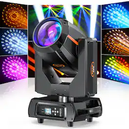 UKing - 380W 20R Beam Moving Head Light DMX 16+48Prism Gobo Strobe Wash Lighting