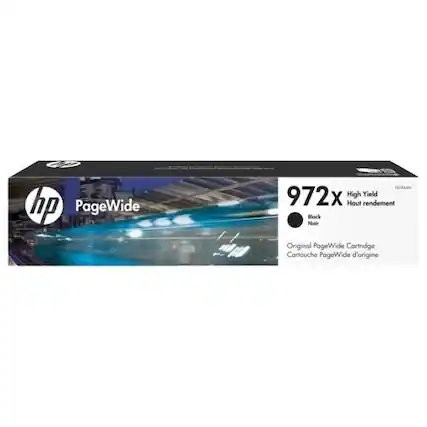 Front. HP - 972X XL High-Yield - Black Ink Cartridge - Black.
