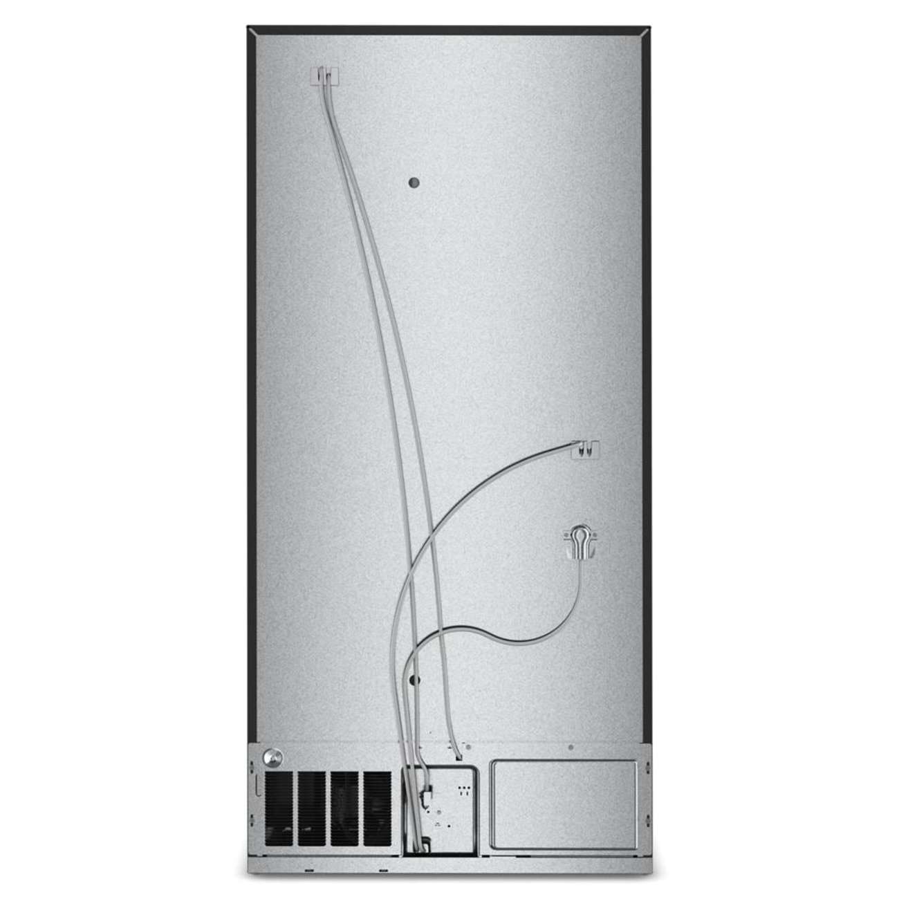 Back. KitchenAid - 19 Cu. Ft. 30-Inch Standard-Depth Bottom Mount Refrigerator with Right Door Swing - PrintShield Stainless.