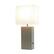 Angle. Lalia Home - Lalia Home Lexington Leather Base Modern Table Lamp with USB - Gray.