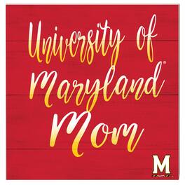 Jardine - Maryland Terrapins 10'' x 10'' Mom Plaque - Red