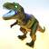 Alt View 1. JuzToys - Remote Control Dinosaur Toy, Walking T-Rex with Light & Sound Effects, RC Dino Toy for Kids – Green - Green.