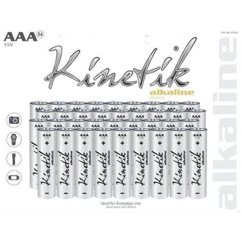 Kinetik® - AAA Batteries (36-Pack) - Larger Front