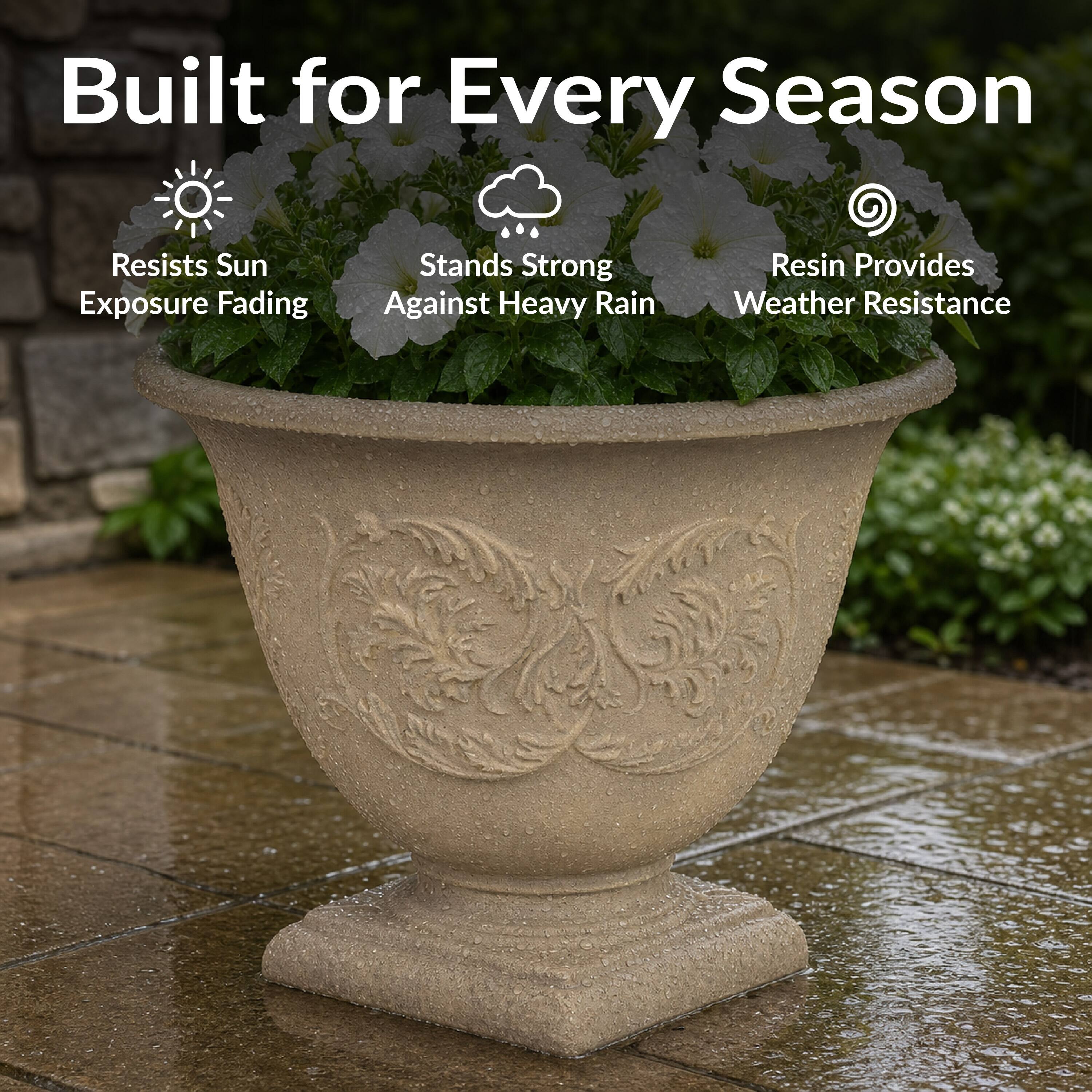 Built for Every Season  
- Resists Sun Exposure Fading  
- Stands Strong Against Heavy Rain  
- Resin Provides Weather Resistance