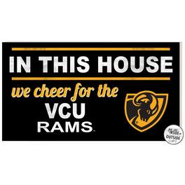 Jardine - VCU Rams 11" x 20" Indoor/Outdoor In This House Sign - Black