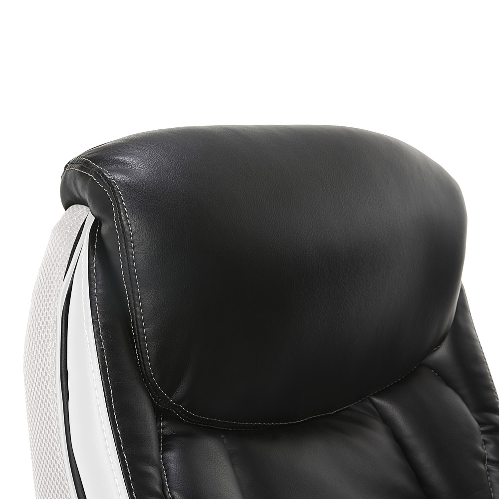 Best Buy: Serta Lautner Executive Office Chair Black with White Mesh  Accents 44942