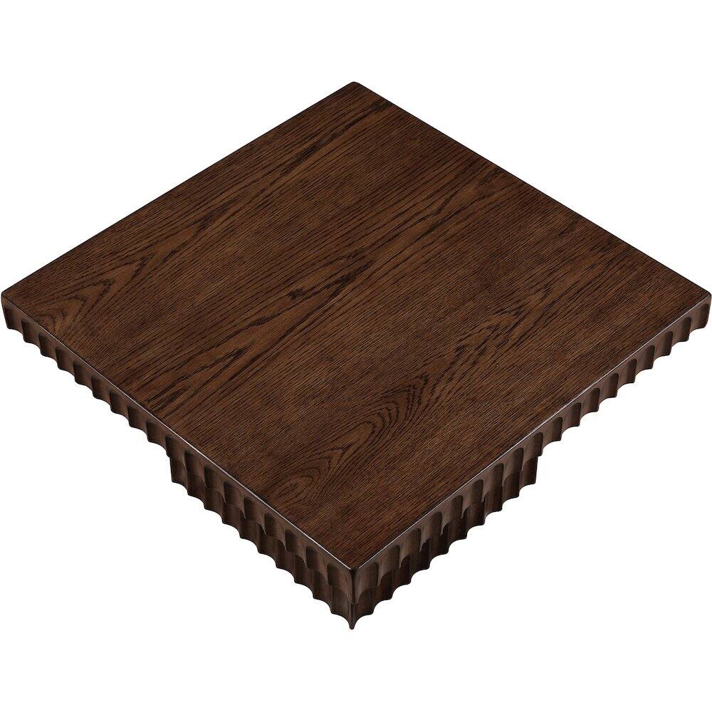 Alt View 4. Meridian Furniture - Spencer Brown Oak Veneer Coffee Table - Brown.