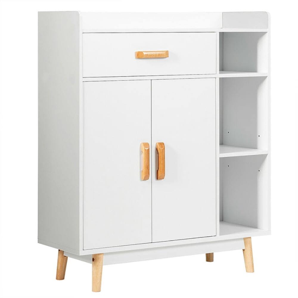 Kadyn - Floor Storage Cabinet Free Standing Cupboard Chest - White