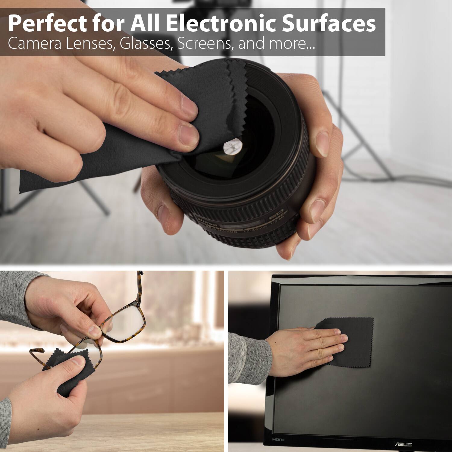 Perfect for All Electronic Surfaces: Camera Lenses, Glasses, Screens, and more...