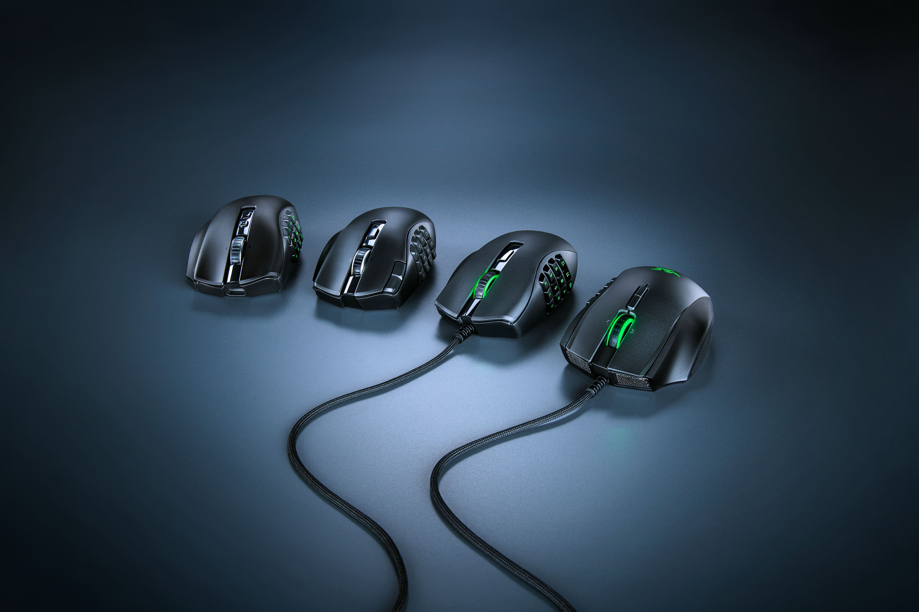 Alt View 17. Razer - Naga V2 Pro MMO Optical Gaming Mouse with Interchangeable Side Plates in 2, 6, 12 Button Configurations - Black.