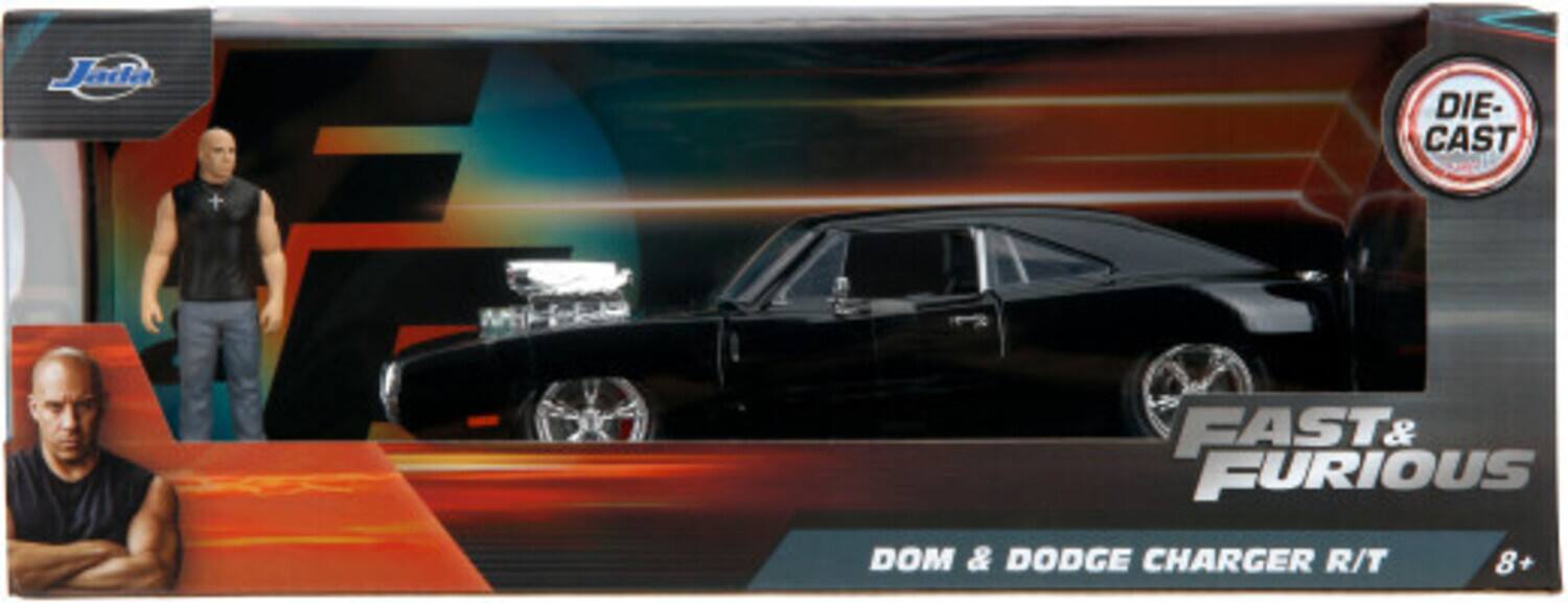 Jada  
DIE-CAST  
FAST & FURIOUS  
DOM & DODGE CHARGER R/T  
8+