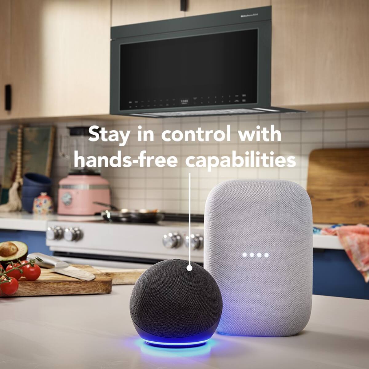 Stay in control with hands-free capabilities.