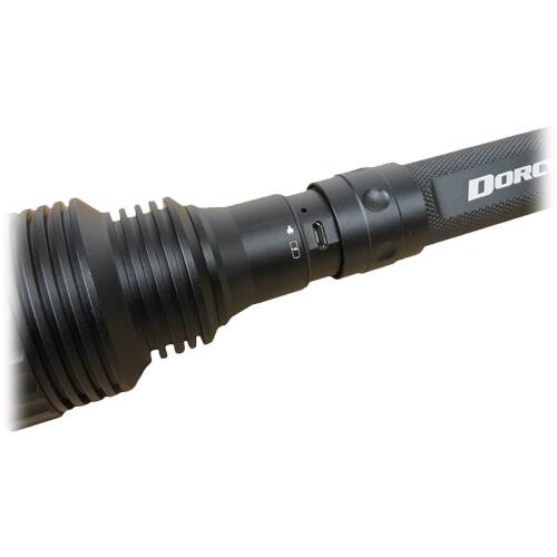 Alt View 12. Dorcy - 290 Lumen USB Lithium Ion Rechargeable Flashlight - Black.